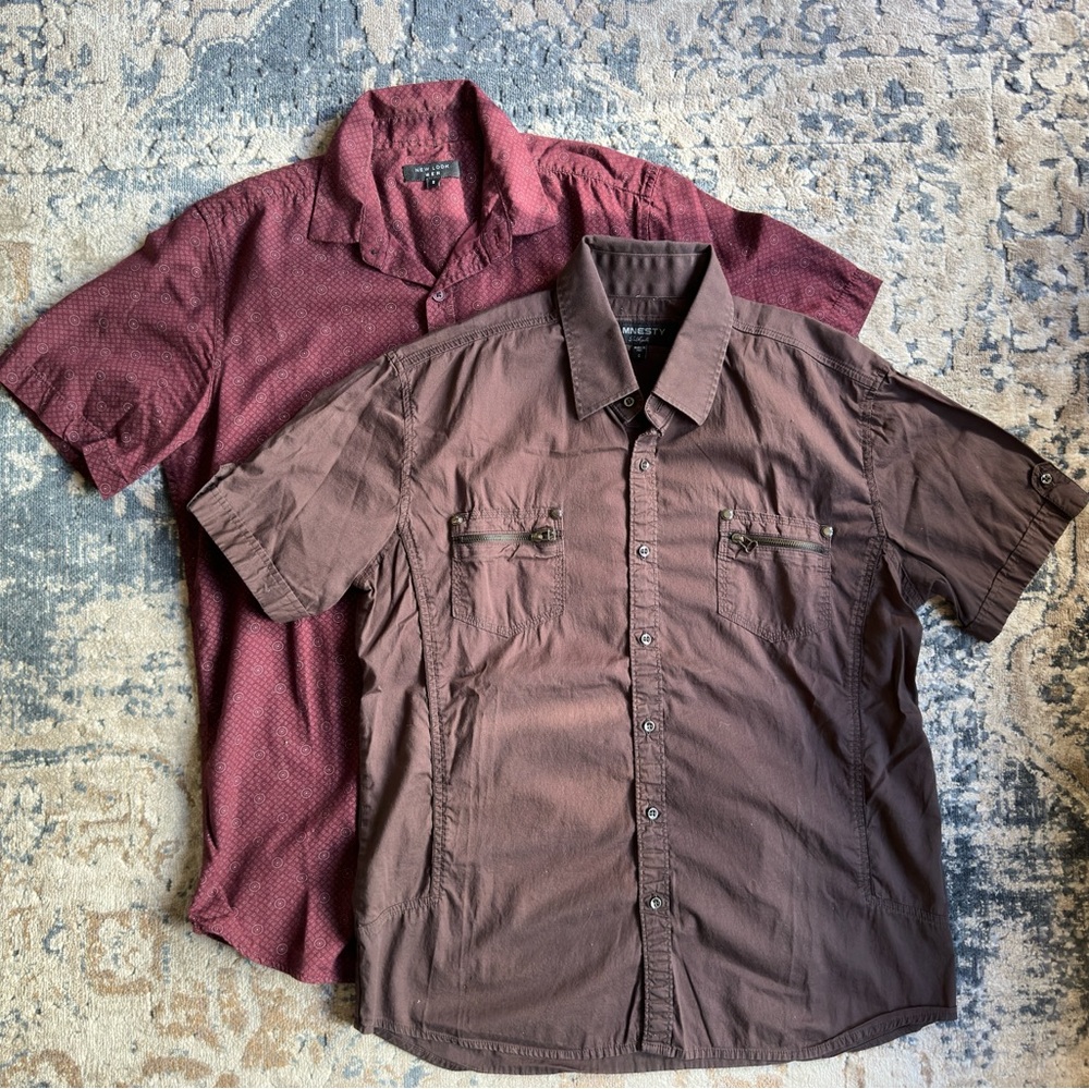 Bundle: 2 Short Sleeve Shirts - Small